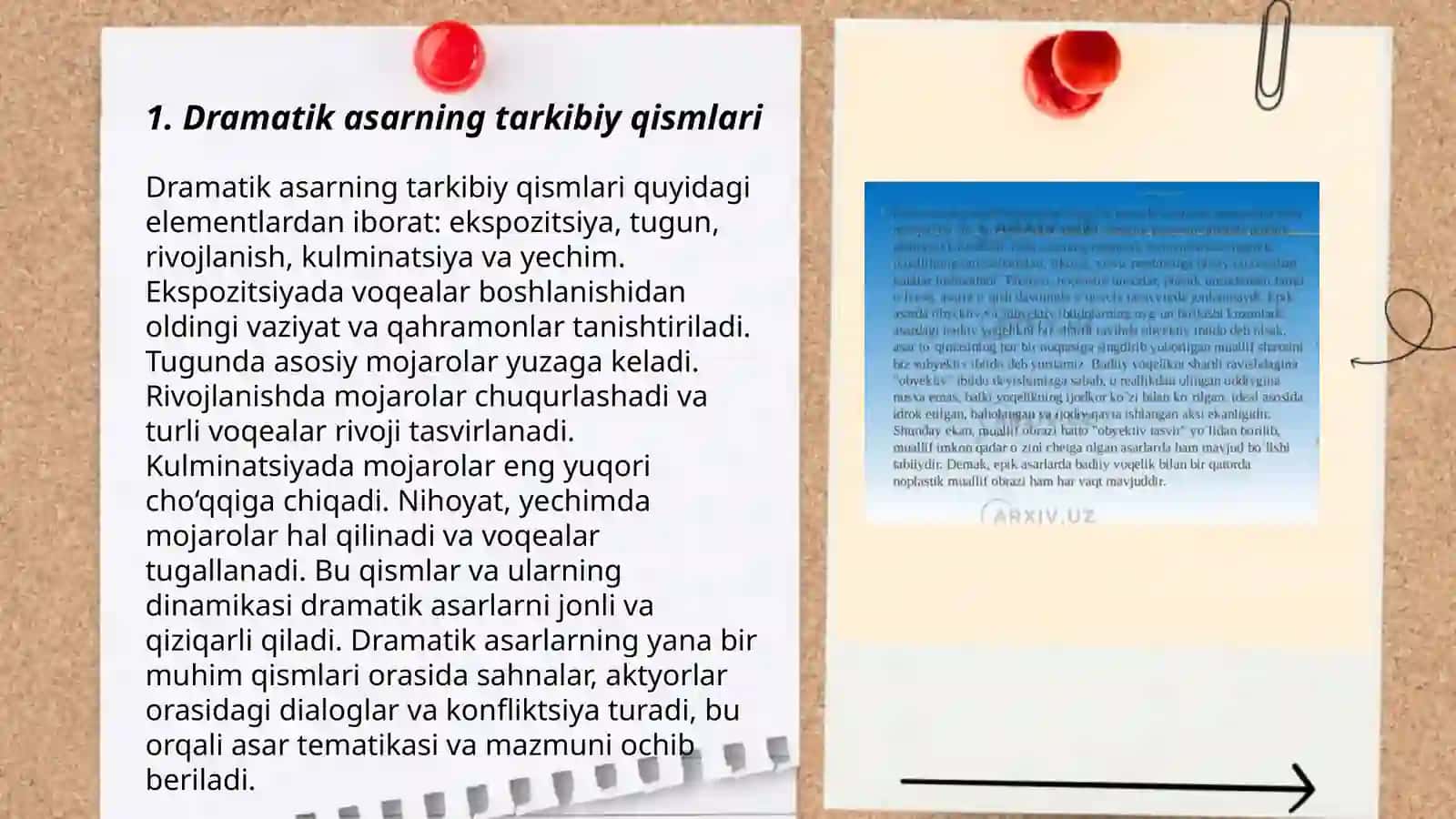 Dramatik asar kompozitsiyasi 3