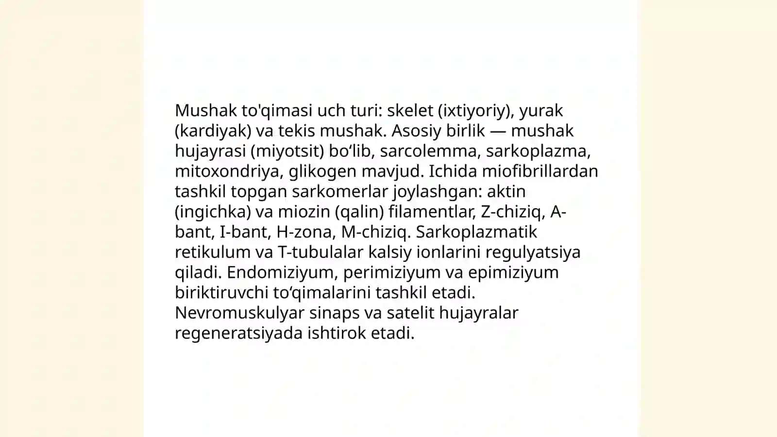 Mushaklar fizialogiyasi 3