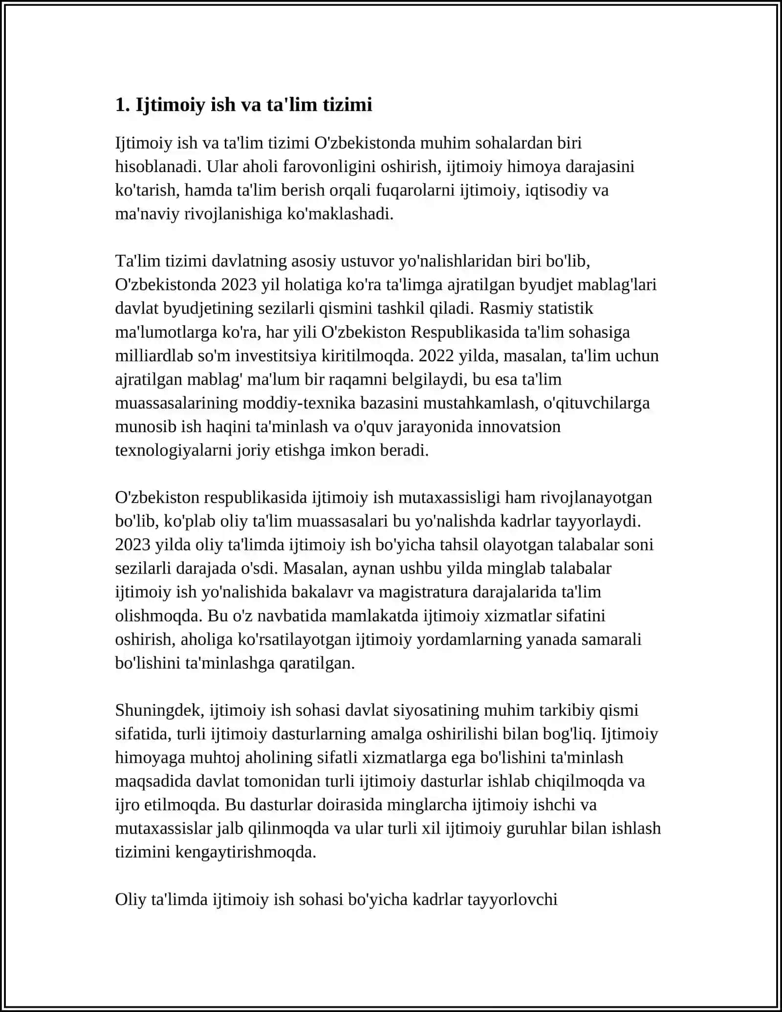 HAYOTIY FAOLIYATNING TURLI SOHALARIDA IJTIMOIY ISH 3