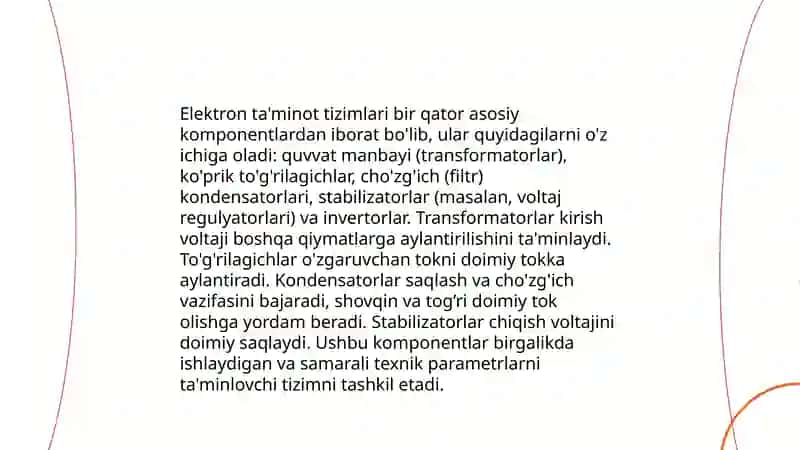 Elektor taminoti aftamatlashtirish va boshqarish 3