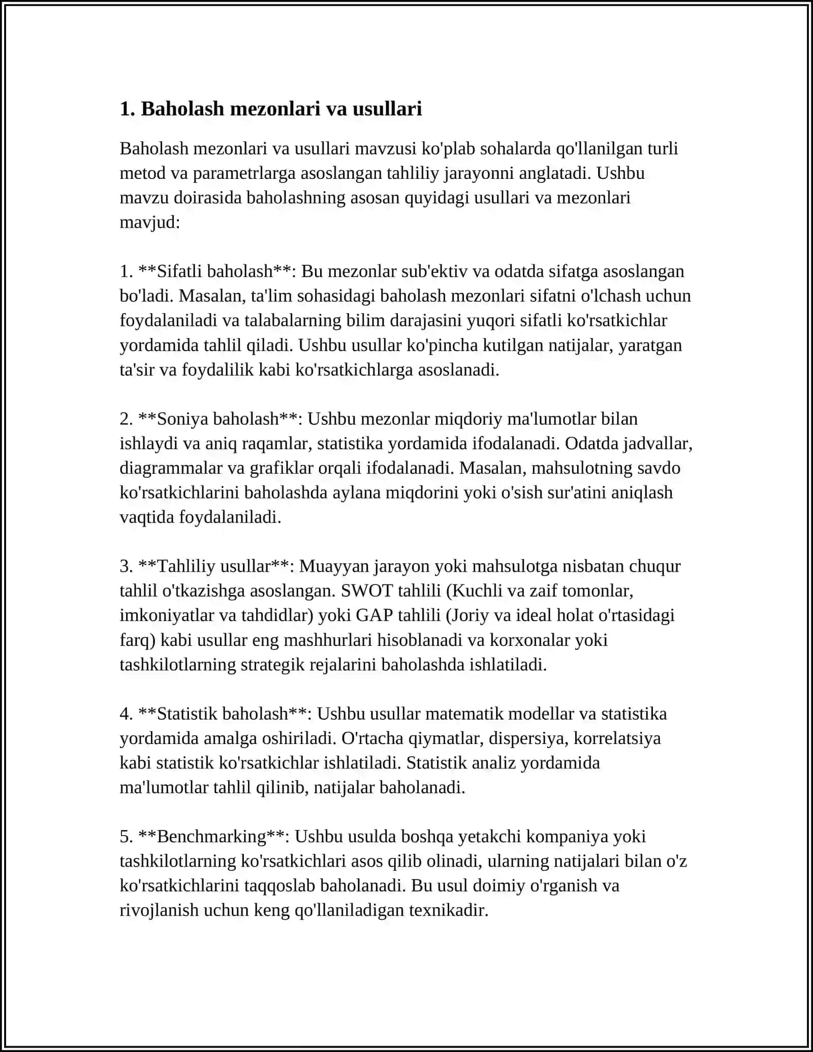 TALABALARNING BILIMINI BAHOLASH TIZIMI 3