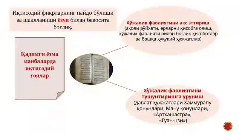 Қадимги дунё иқтисодий таълимотлари 3