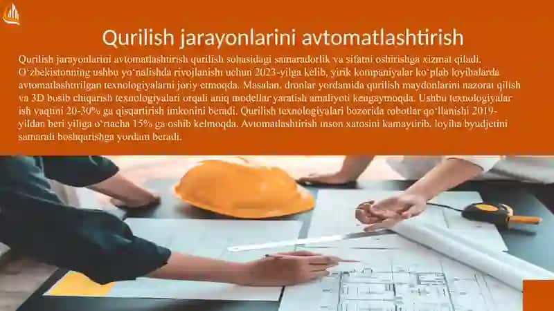 Qurilish sohasida avtomatlashtirilgan tizimlar 3