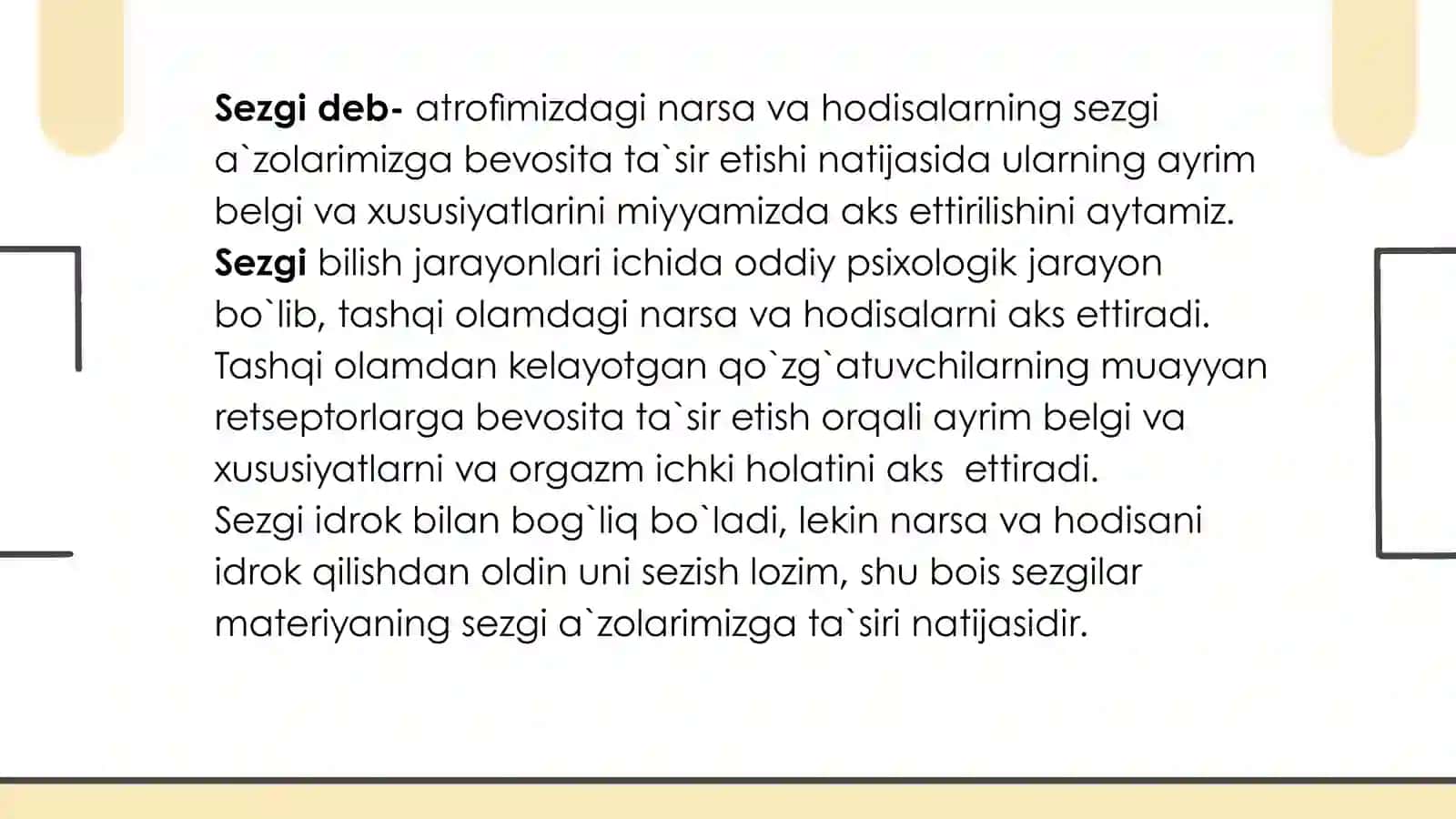 Sezgi VA IDROK 3