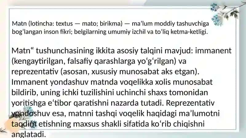 Til va Nutq fanidan ta'lim 3
