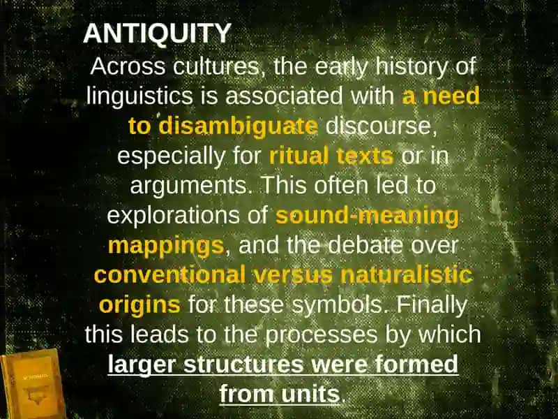 History of Linguistics 3
