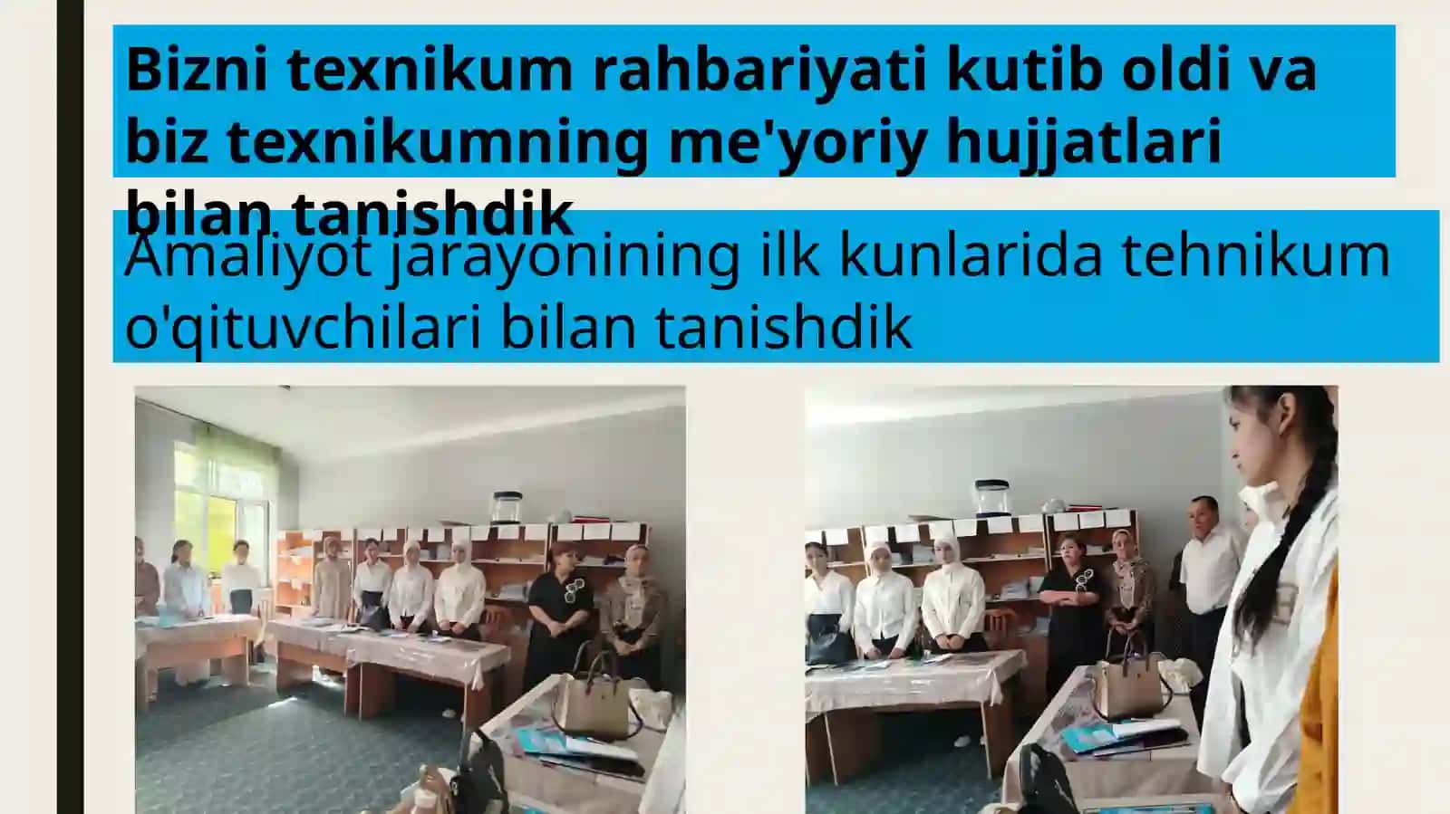 Malakaviy amaliyot fanidan taqdimoti 3