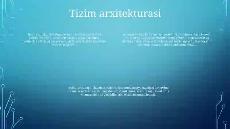 Axborot So'Rov Tizimlari 3