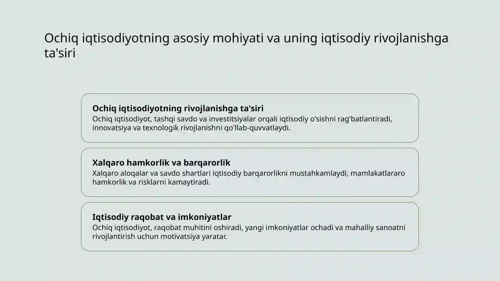 Ochiq iqtisodiyot 3