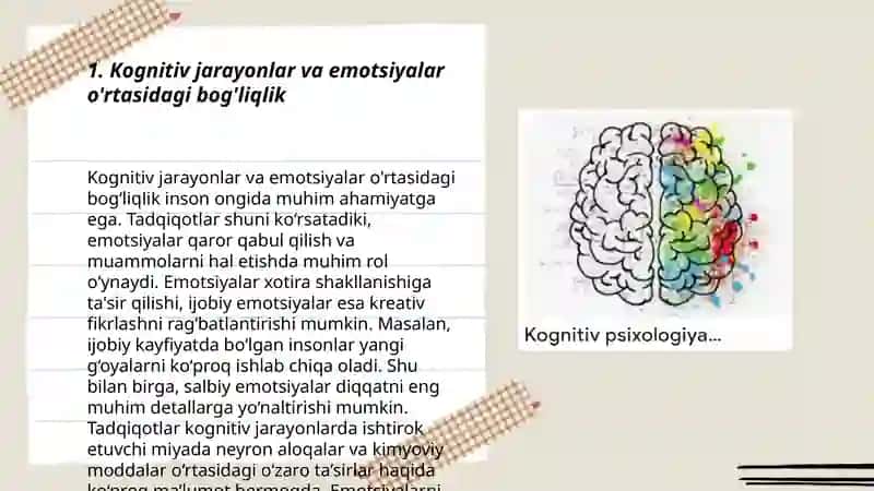 Kognitiv jarayonlar va ijodda emotsiyaning ro‘li 3