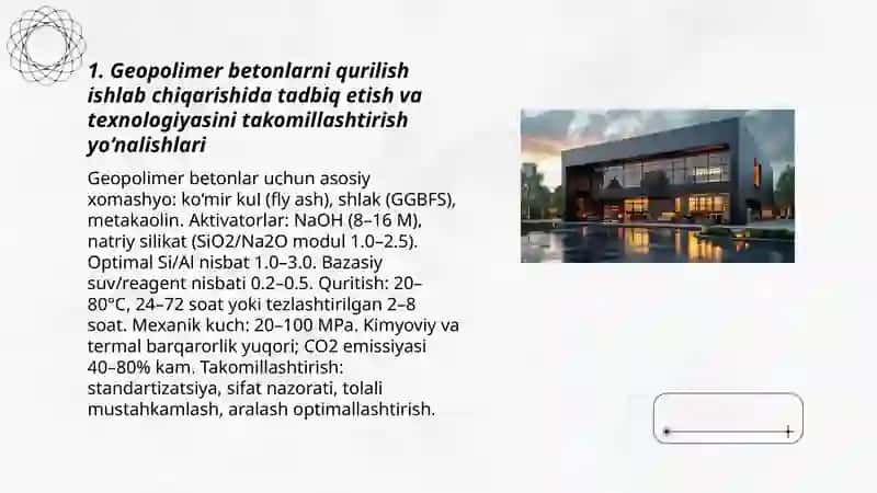 Geopolimer betonlar texnologiyasi 3