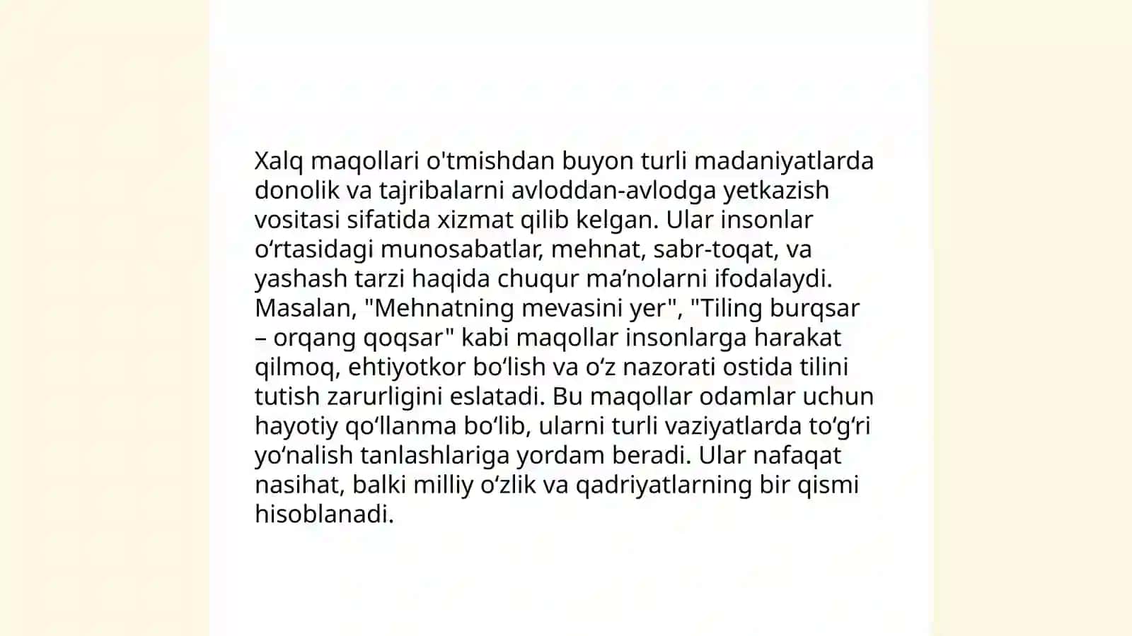 Xalq maqollari va topishmoqlar 3