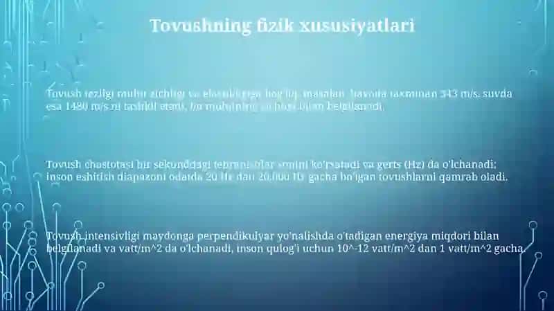 Eshitish biofizikasi elementlari 3