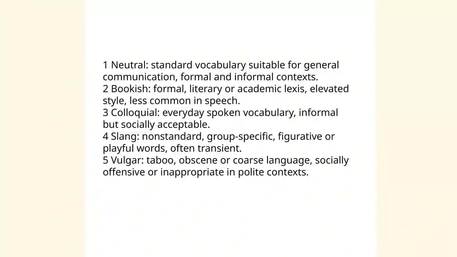 Stylistic Differentiation of the English Vocabulary 3