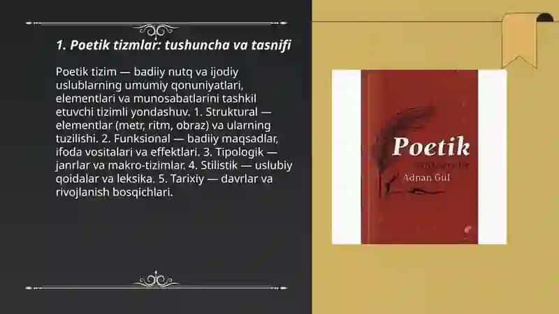 Poetik tizmlar 3