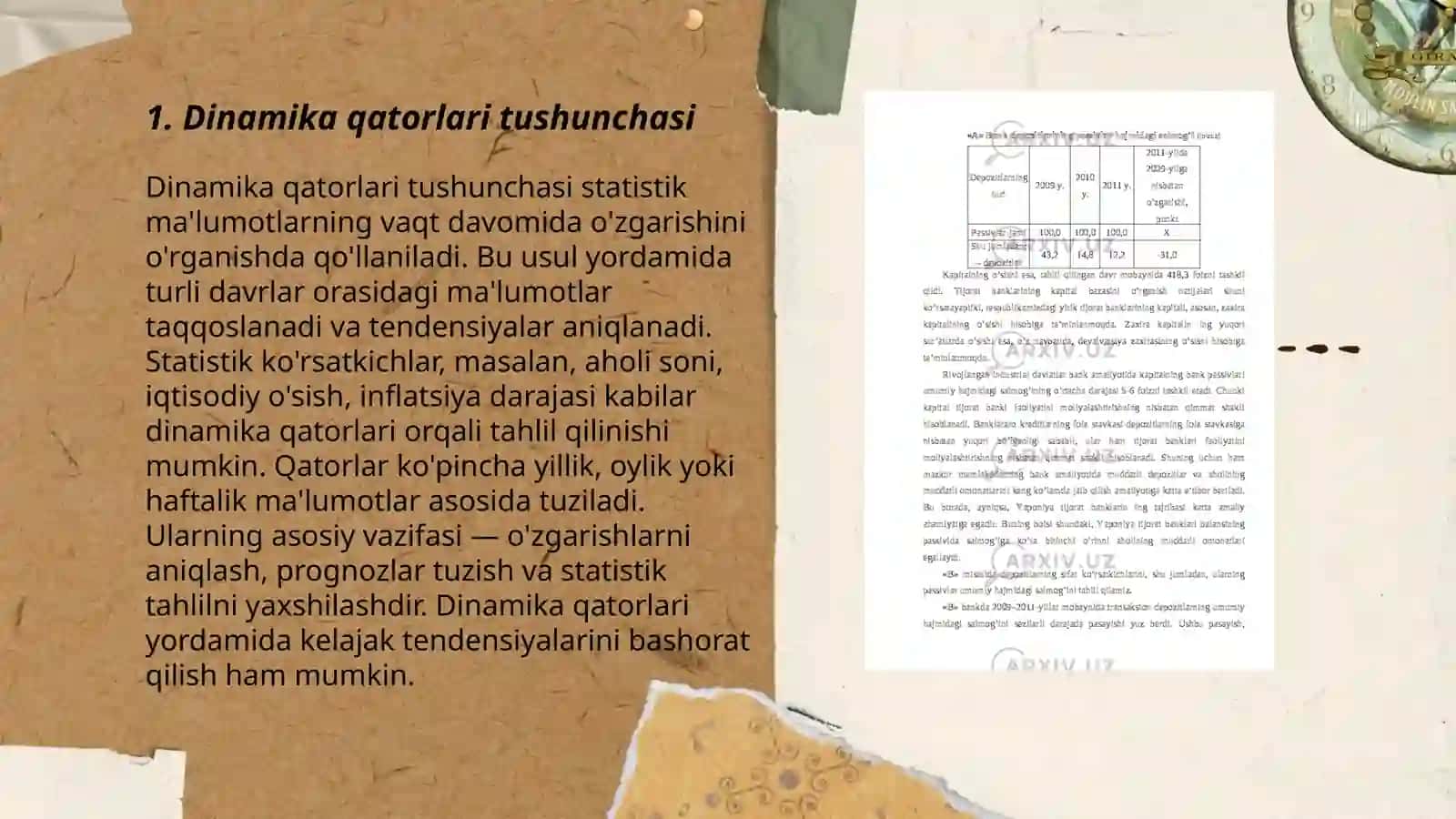 Dinamika qatorlarini analitik tahlil qilish kursatgichlari 3