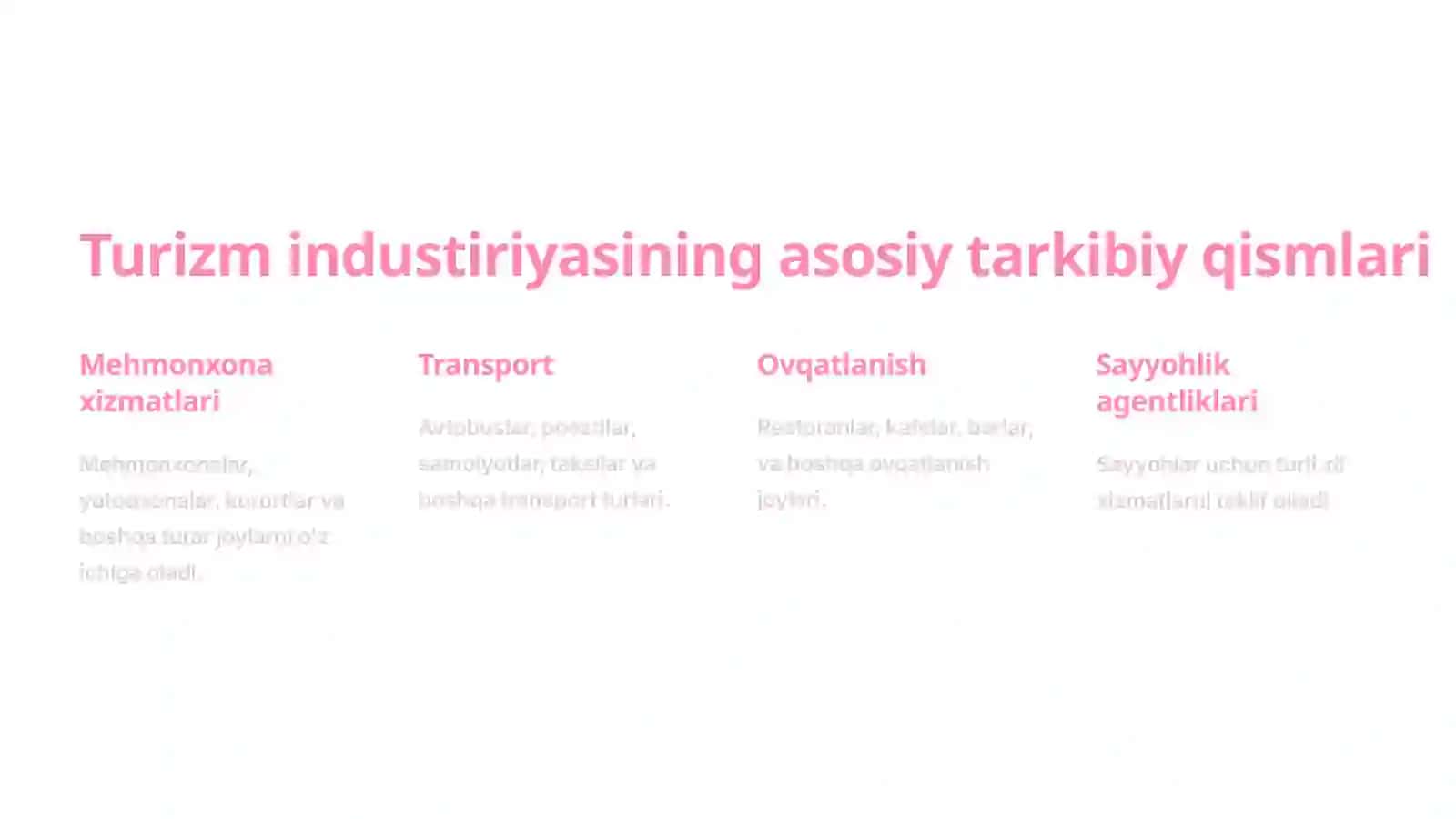 Turizm sohasi iqtisodiyoti 3