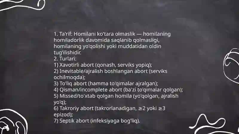 Homilani ko'tara olmaslik 3