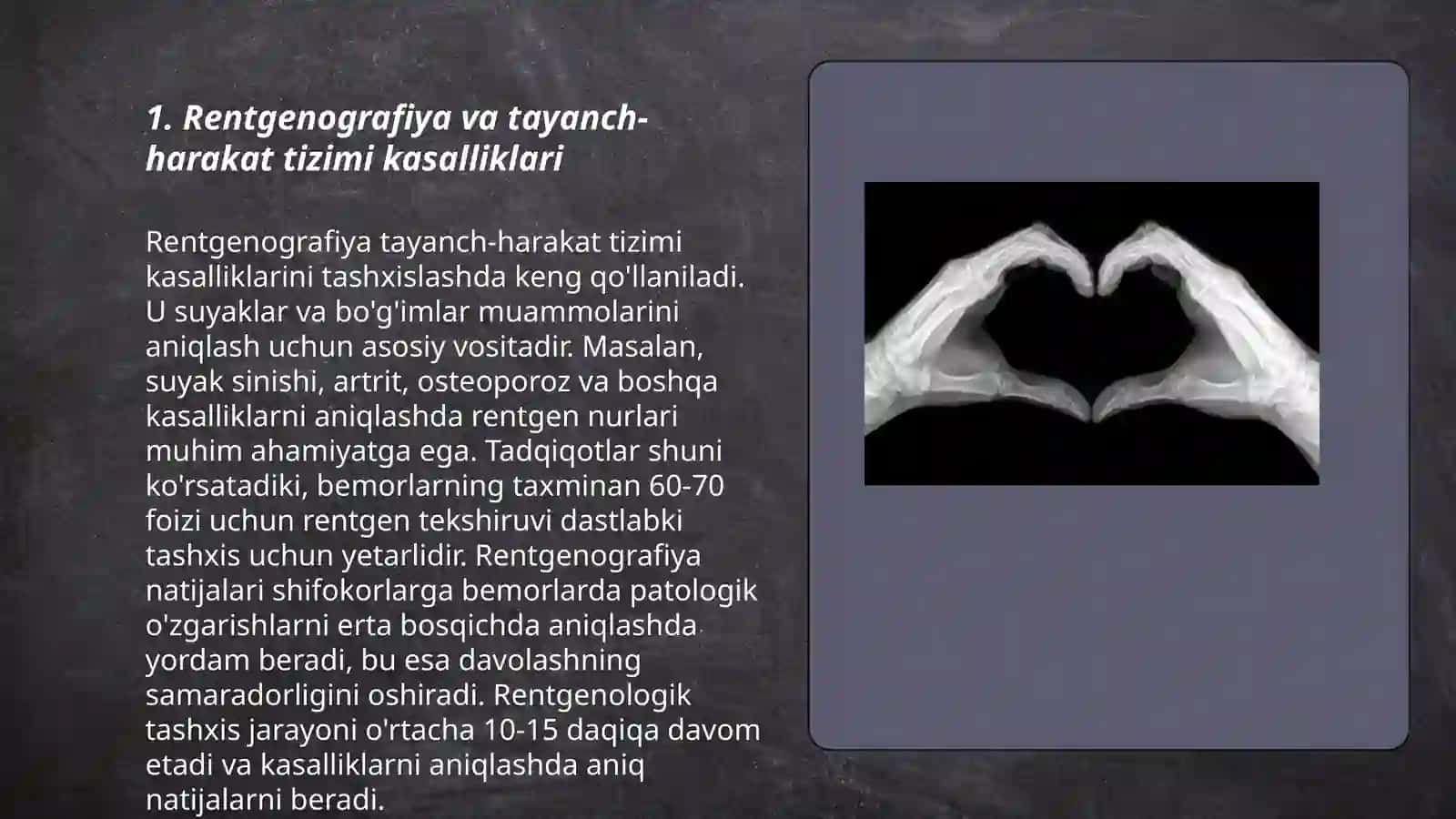 Tayanch-harakat tizimi kasalliklari nur tashxisi 3