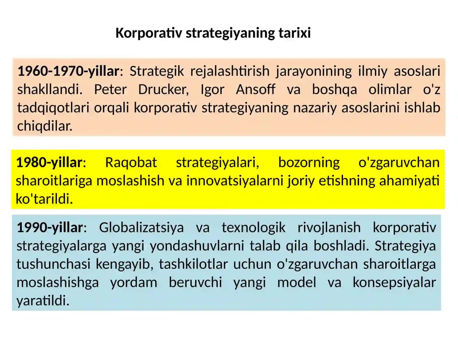 Korporativ strategiyalar 3