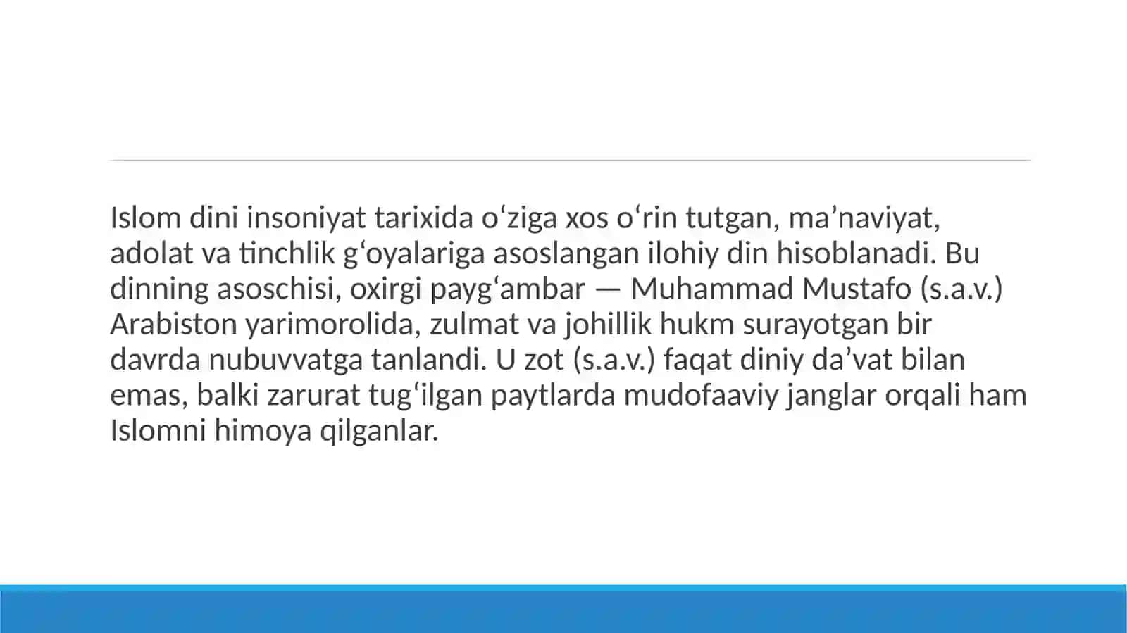 Tarixiy Muhammadiy kitobidan Paygʻambarimizni jangli yurishlari 3