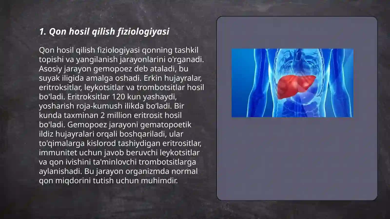 Qon hosil qilishning boshqarilishi 3