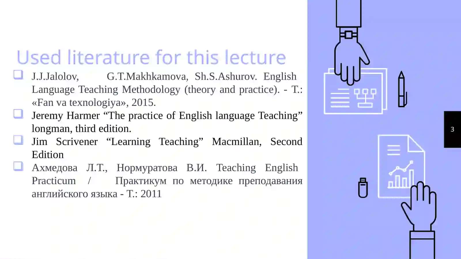 Foreign Language Teaching Methodology 3