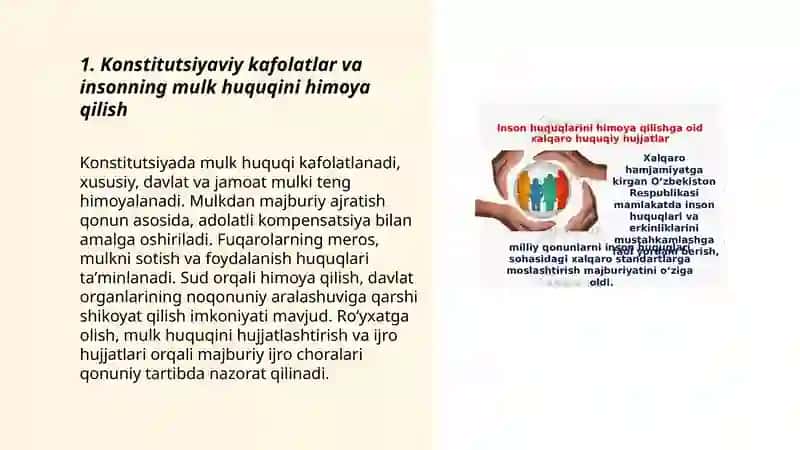 insonning mulk huquqini himoya qilish usullari 3