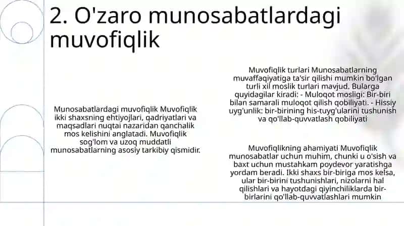Moslik Va Munosabatga Oid Misollar 3