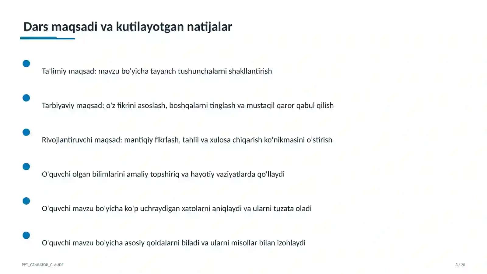 Sinf soati va tarbiyaviy tadbirlar 3