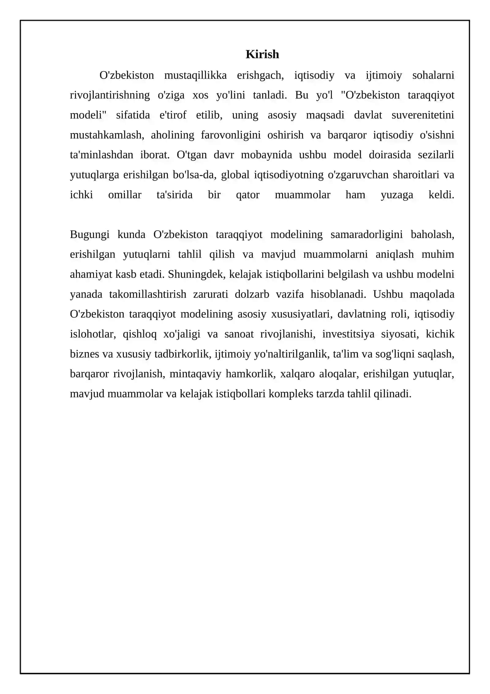 O'zbekiston taraqqiyot modeli 3