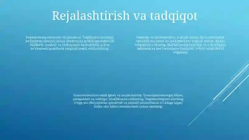 Taqdimot Tayyorlash 3