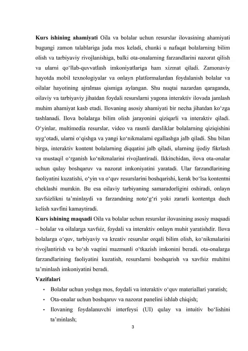 Oila va bolalar uchun resurslar ilovasini yaratish 3