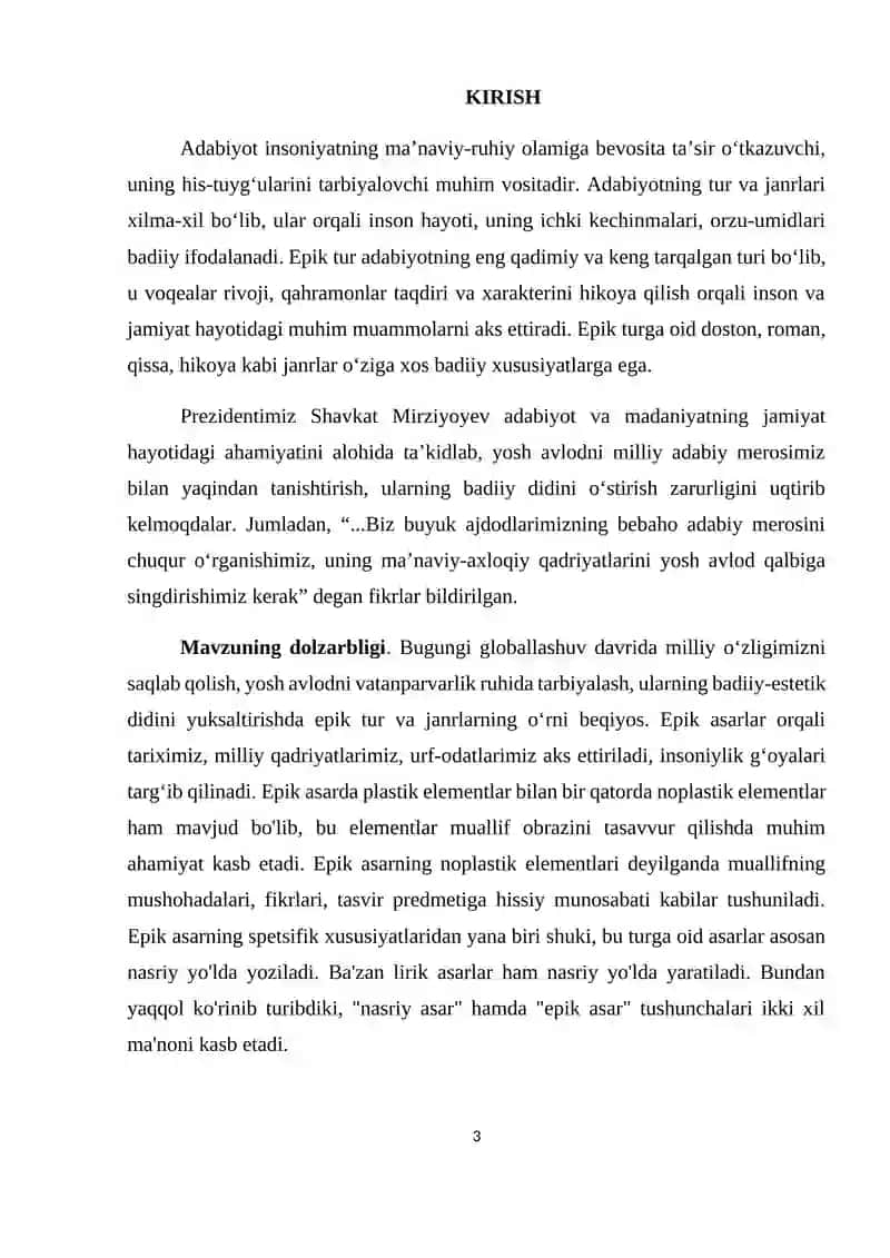 Epik tur va janrlar 3
