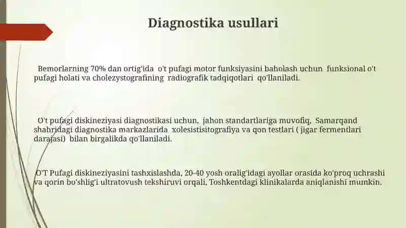O'T Pufagi Dyskineziyasi 3