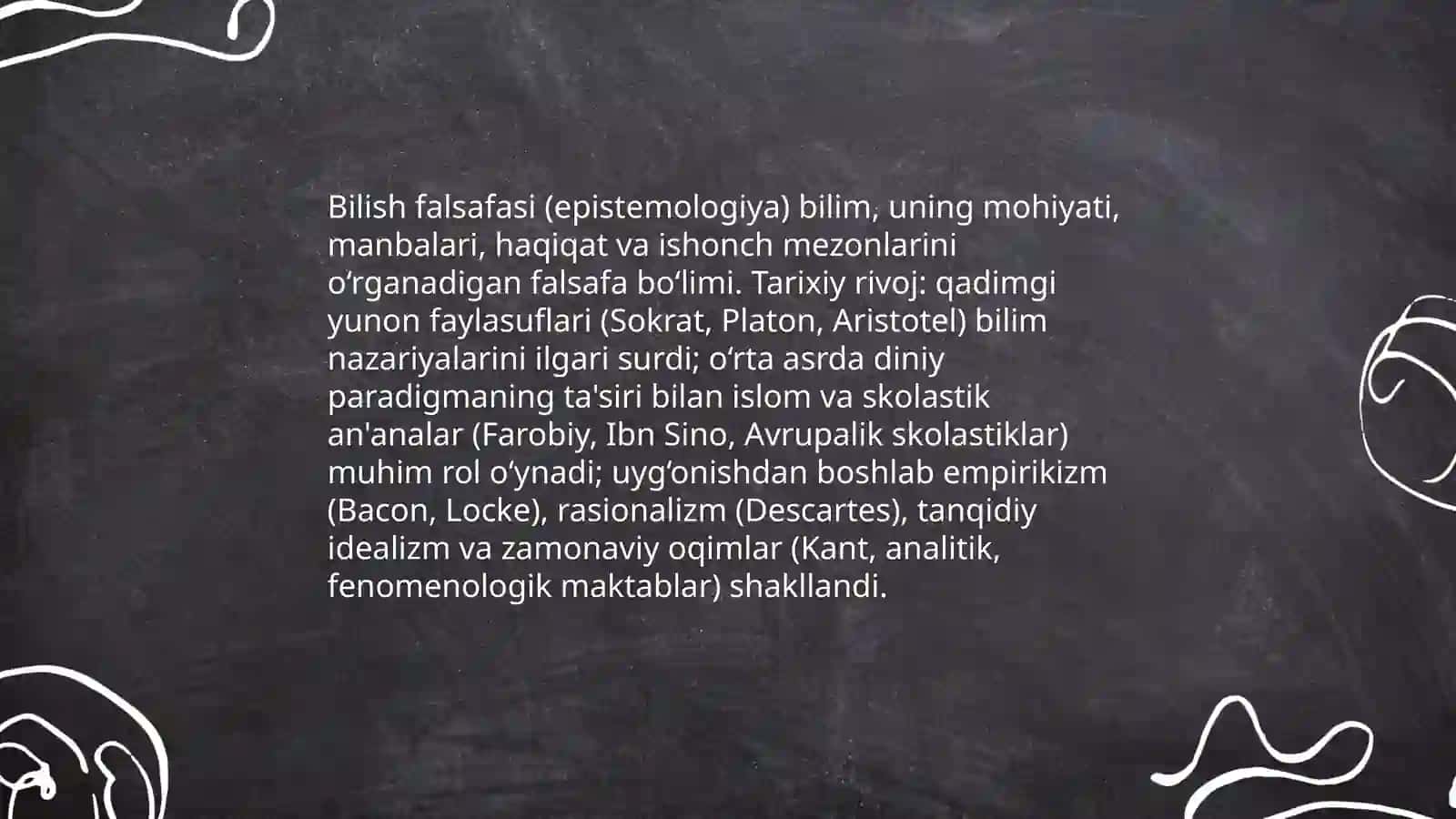 Bilish falsafasi 3