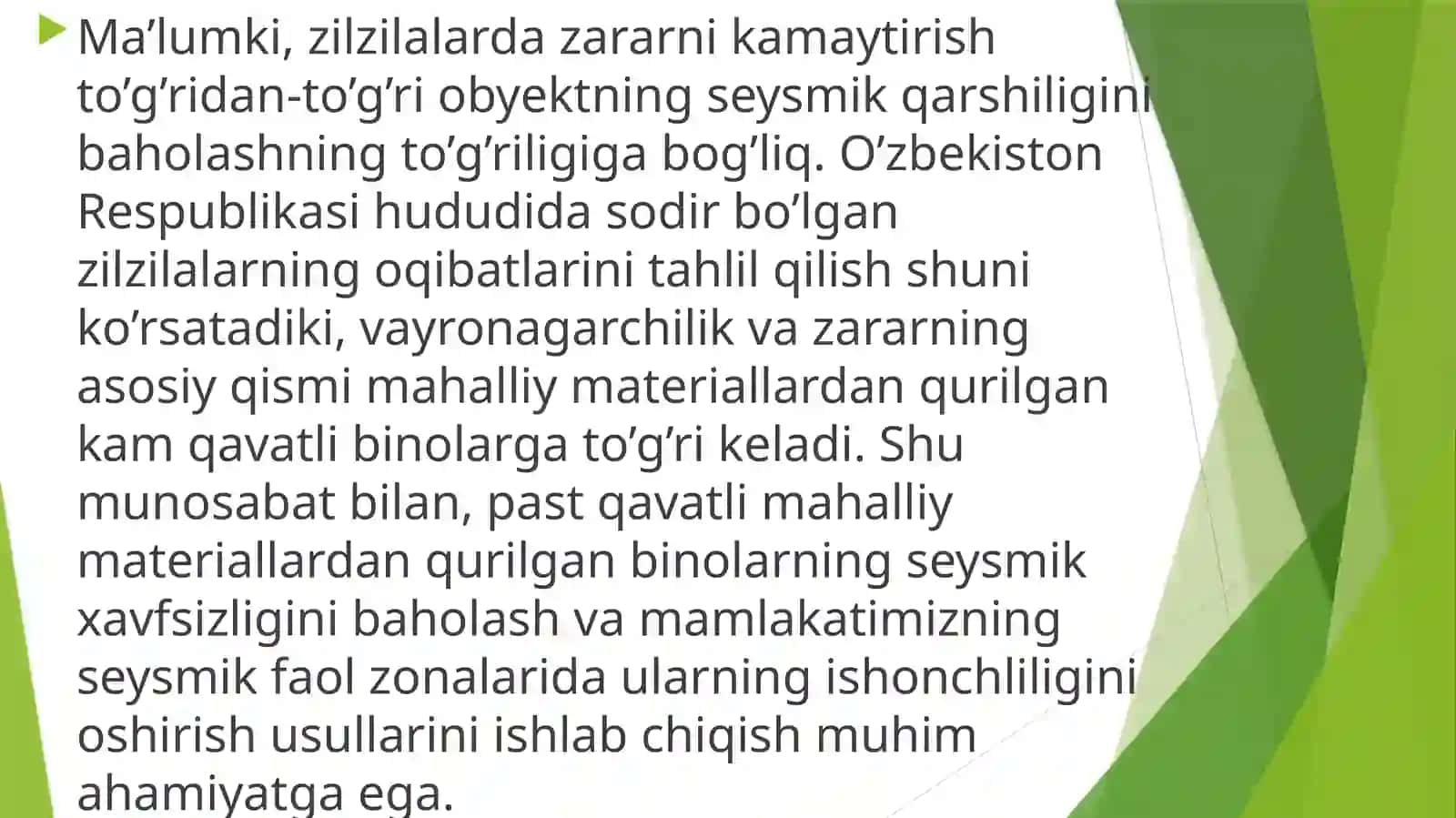 Zilzilaviy hududlarda binolarni qurish 3