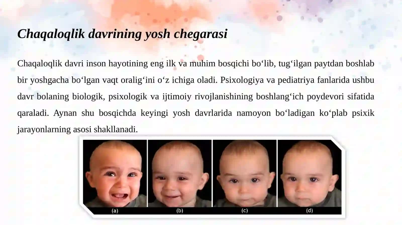 Chaqaloqlik davri psixologiyasi 3