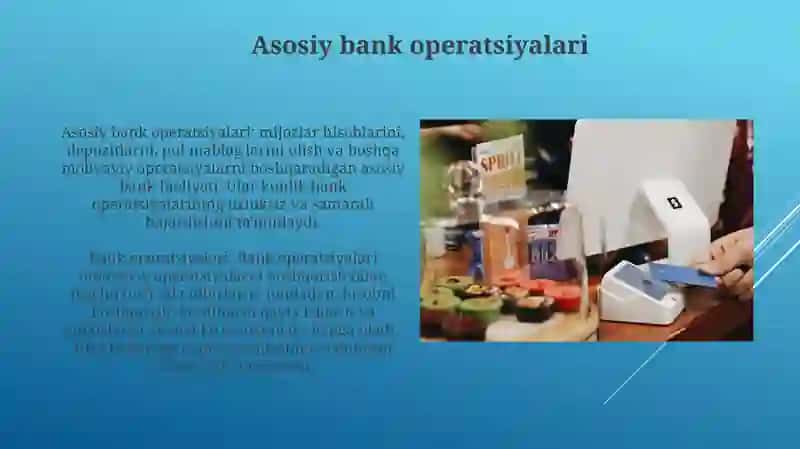 Asosiy bank operatsiyalari 3