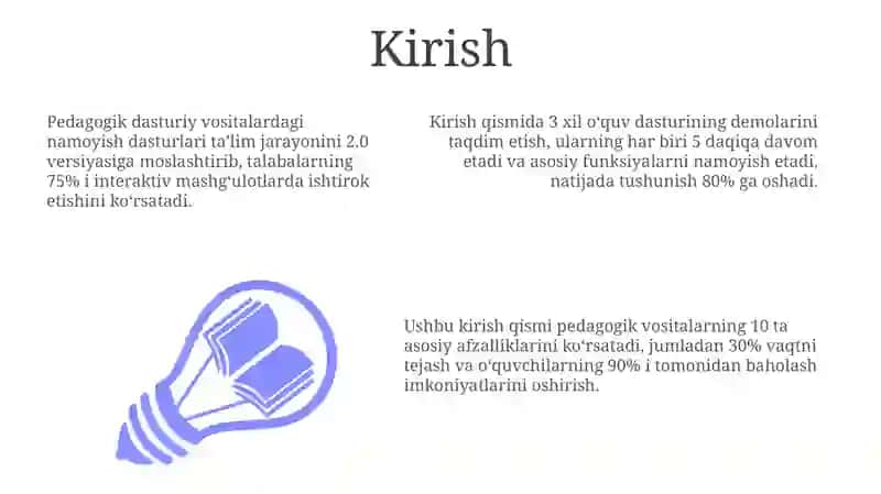 Pedagogik dasturiy vositalarda namoyish dasturlari 3