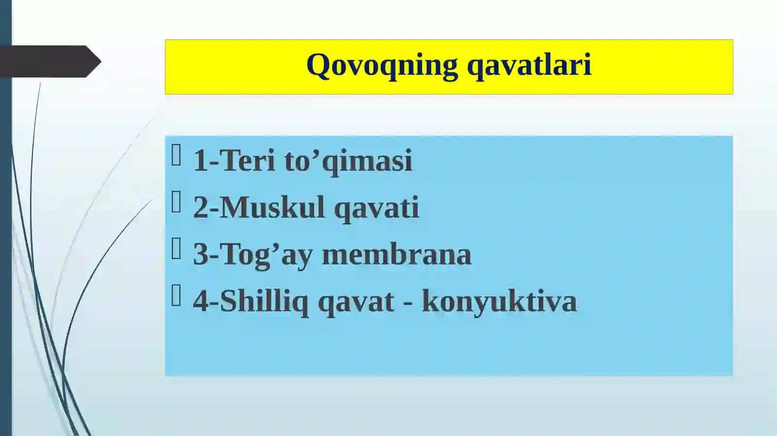Qovoqning tug’mava ortirilgankasalliklari 3