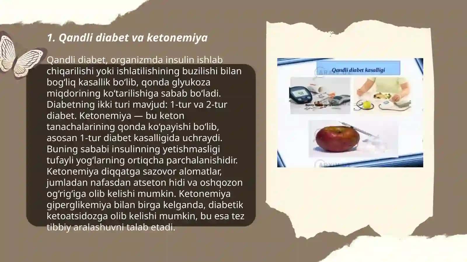 Qandli diabet va ochlikda ketonuriya va ketonemiya.Sfingolipidozlar.Dislipoproteinemiya turlari 3