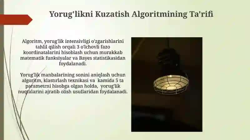 Yorug'likni Kuzatish Algoritmi 3
