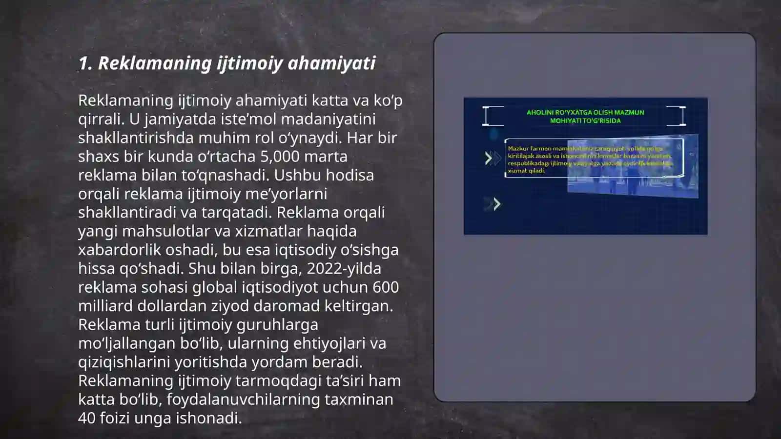 Reklamaning ijtimoiy mazmun mohiyati 3