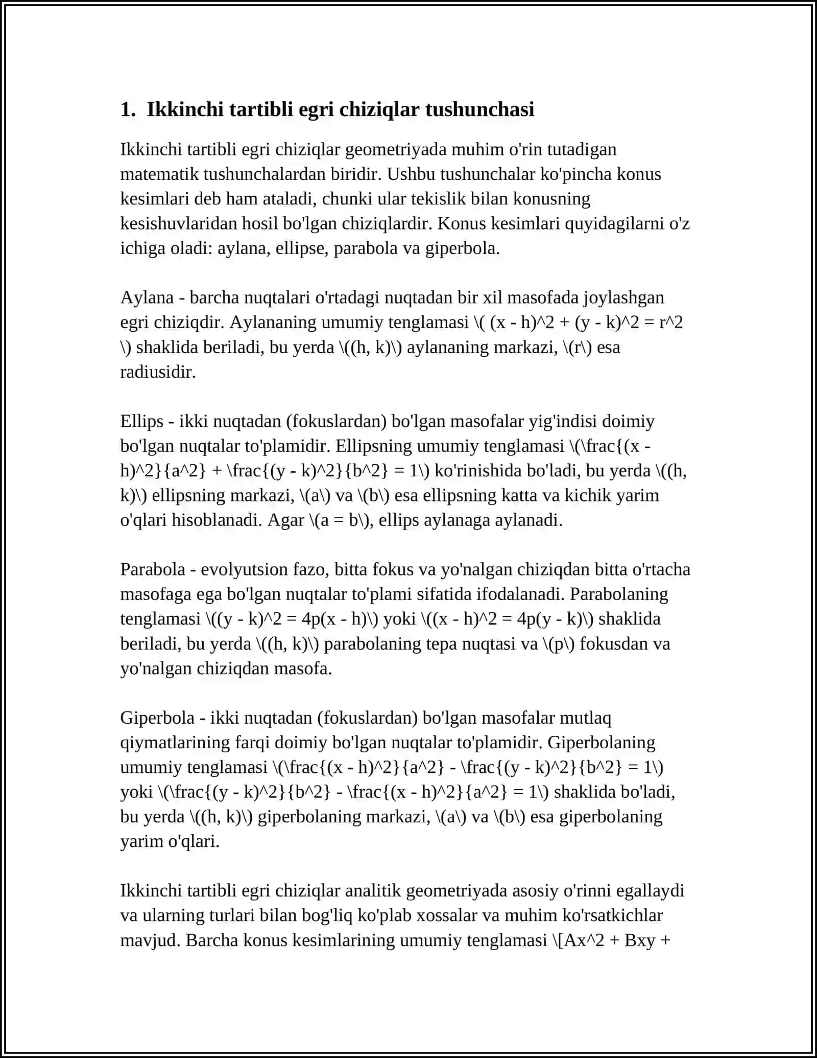 IKKINCHI TARTIBLI EGRI CHIZIQLAR 3