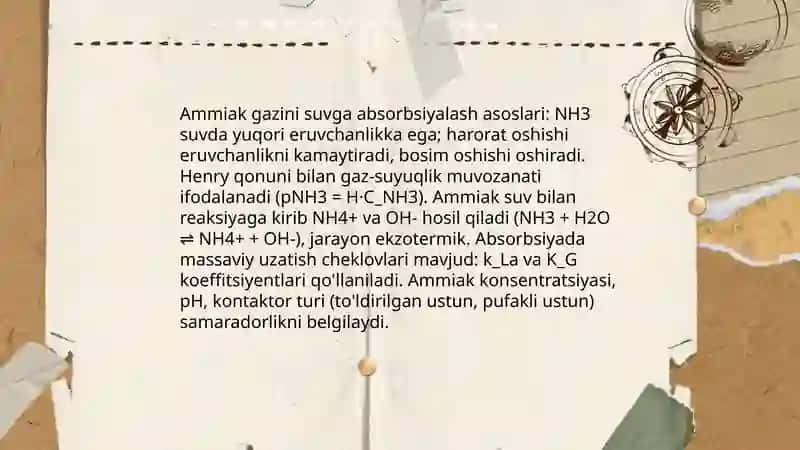 Ammiakli suv ishlab chiqarish usullari 3