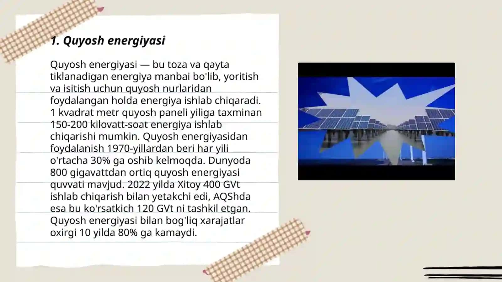 Quyosh energiyasi 3