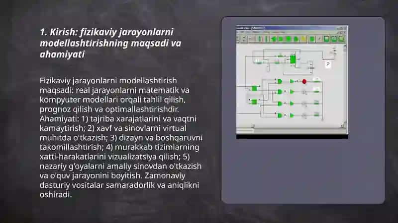 Fizikaviy jarayonlarni modellashtirish 3