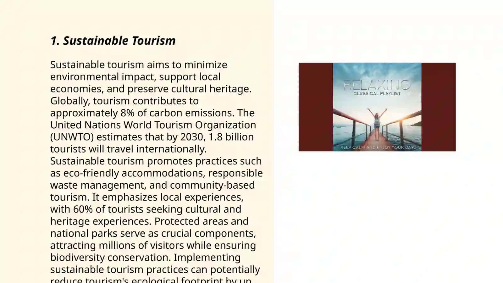 Sustainable Tourism 3