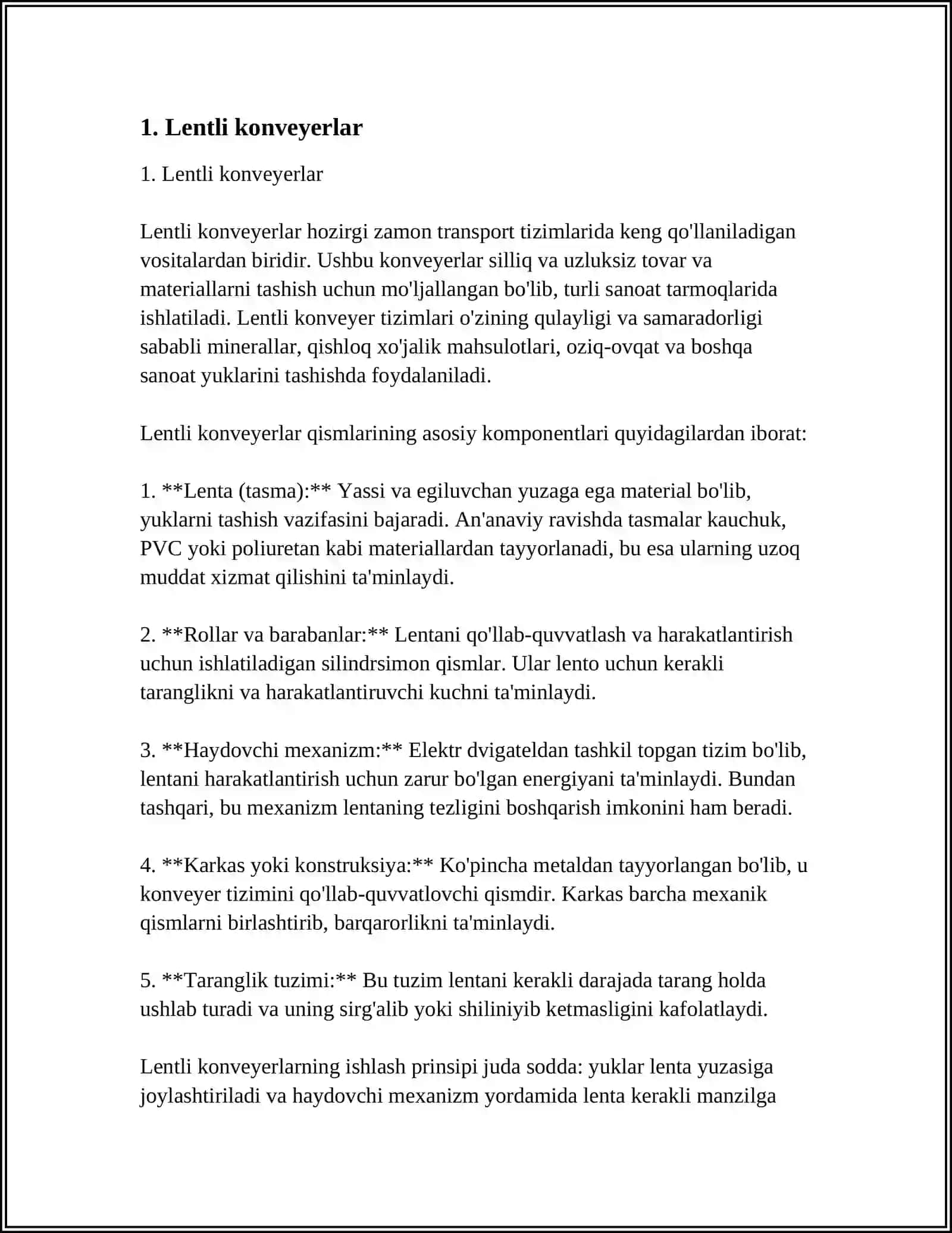 Lentli konveyerlar 3